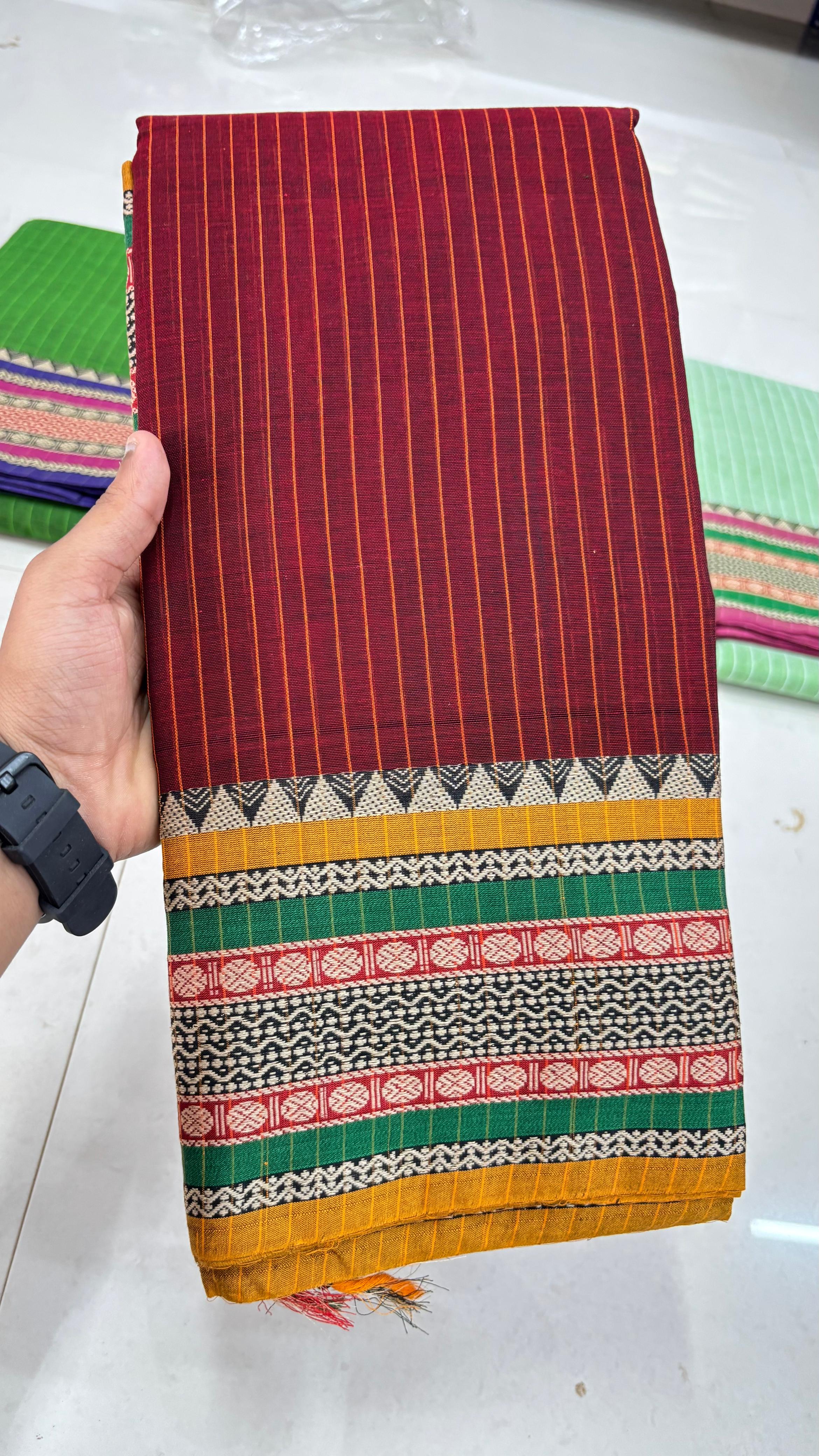 Narayan Peth Pure Cotton Saree